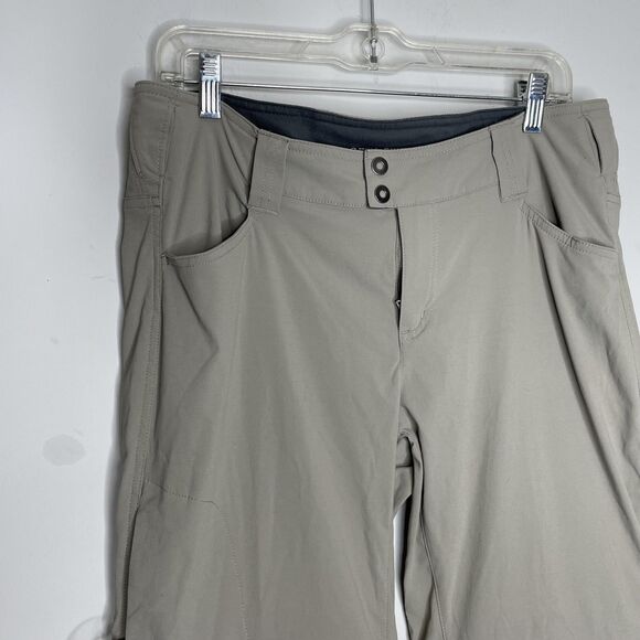 Columbia Pants Women 12 Beige Omni-Shield Advanced Repellency Convertible Hiking - Picture 4 of 14